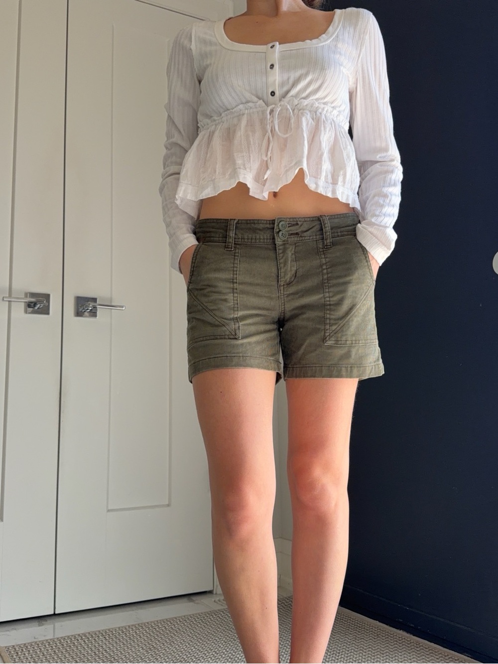 Prana Olive Utility Bermuda Shorts